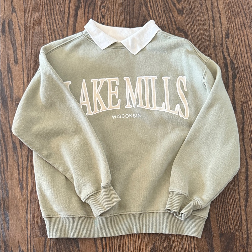 Zara Kids Sweatshirts in Cream, Pink, Green, and Gray - Picture 3 of 5
